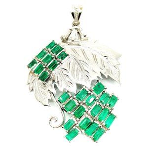 Jewelry Pendant Head Emerald 2.47ct Platinum 3706690